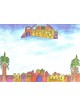 Yair Emanuel 10 Golden Jerusalem Notelets With Envelopes (Large)