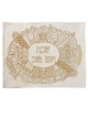 Jerusalem Embroidered Challah Cover - Gold