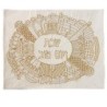 Jerusalem Embroidered Challah Cover - Gold