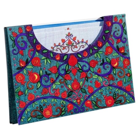 Yair Emanuel 10 Notelets With Envelopes - Pomegranates (Colorful)