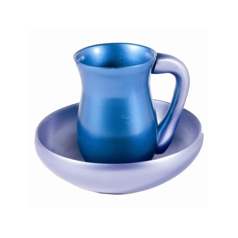 Yair Emanuel Anodized Aluminum Mayim Achronim - Turquoise and Lavender