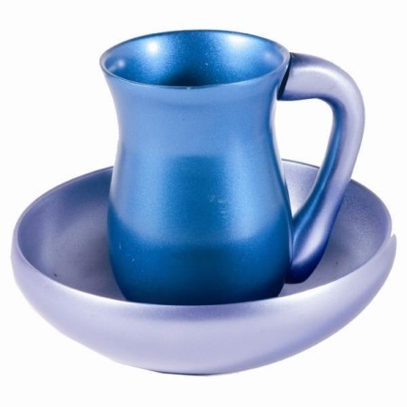 Yair Emanuel Anodized Aluminum Mayim Achronim - Turquoise and Lavender