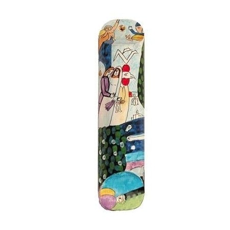 Yair Emanuel Large Wooden Mezuzah - Figures