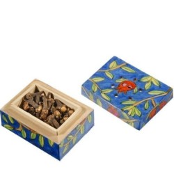 Yair Emanuel Wooden Havdalah Spice Box - Pomegranates