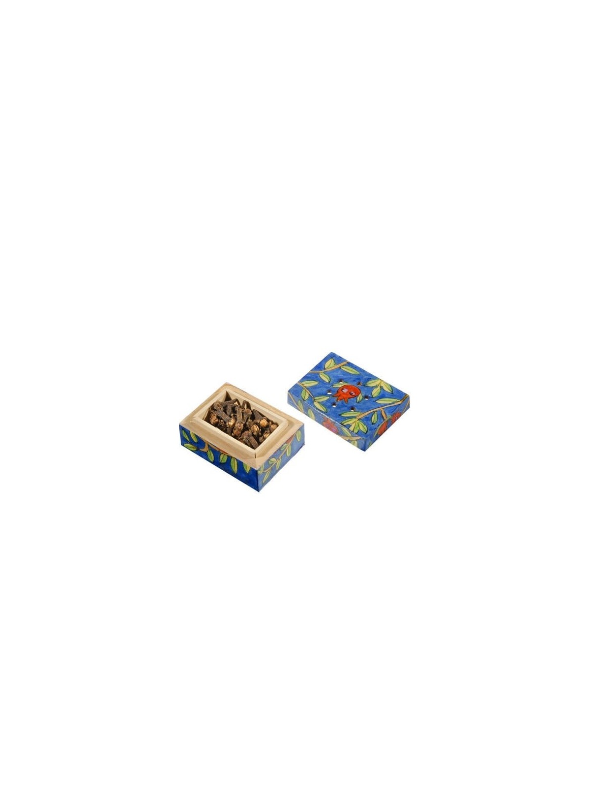 Yair Emanuel Wooden Havdalah Spice Box - Pomegranates