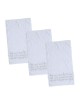Set of 3 Embroidered Seder Towels - Kadesh Urchatz (Silver)