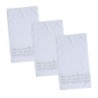 Set of 3 Embroidered Seder Towels - Kadesh Urchatz (Silver)