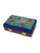 Yair Emanuel Kitchen Size Painted Wooden Match Box - Pomegranate Branc
