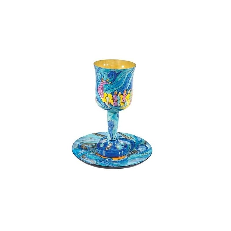 Yair Emanuel Stemmed Cup and Saucer - Exodus