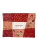Yair Emanuel Embroidered Matzah Cover Set - Pomegranates Red