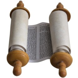 Deluxe Mini Torah Scroll Replica