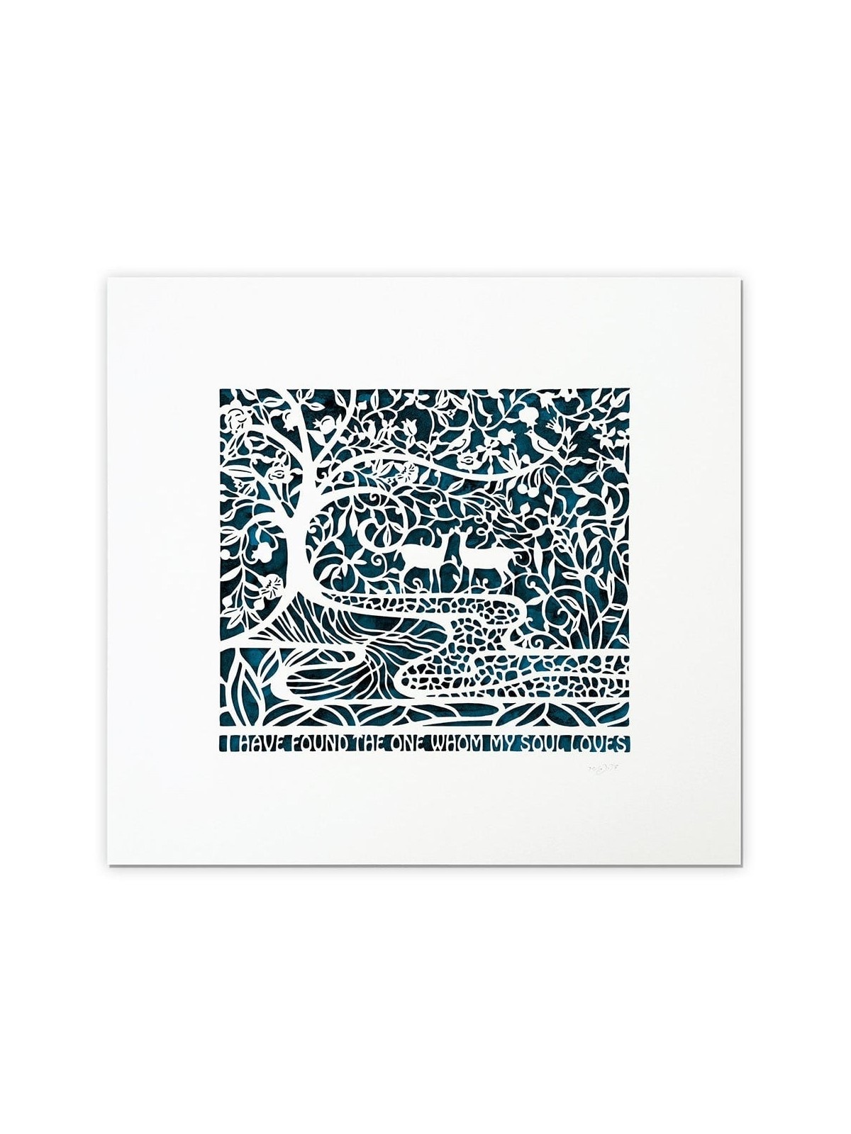 'My Soul Loves' Wall Art - Laser Cut Paper by David Fisher