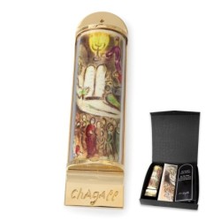 Limited Edition Marc Chagall Mezuzah - Ten Commandments (24K Gold-Plat