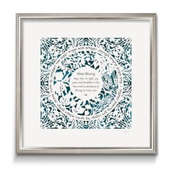 David Fisher Laser Cut Paper Bilingual Home Blessing - Seven Species (