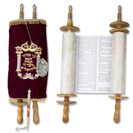 Deluxe Extra Large Torah Scroll Replica