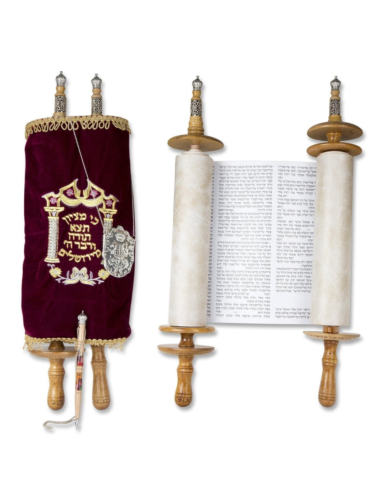 Deluxe Extra Large Torah Scroll Replica