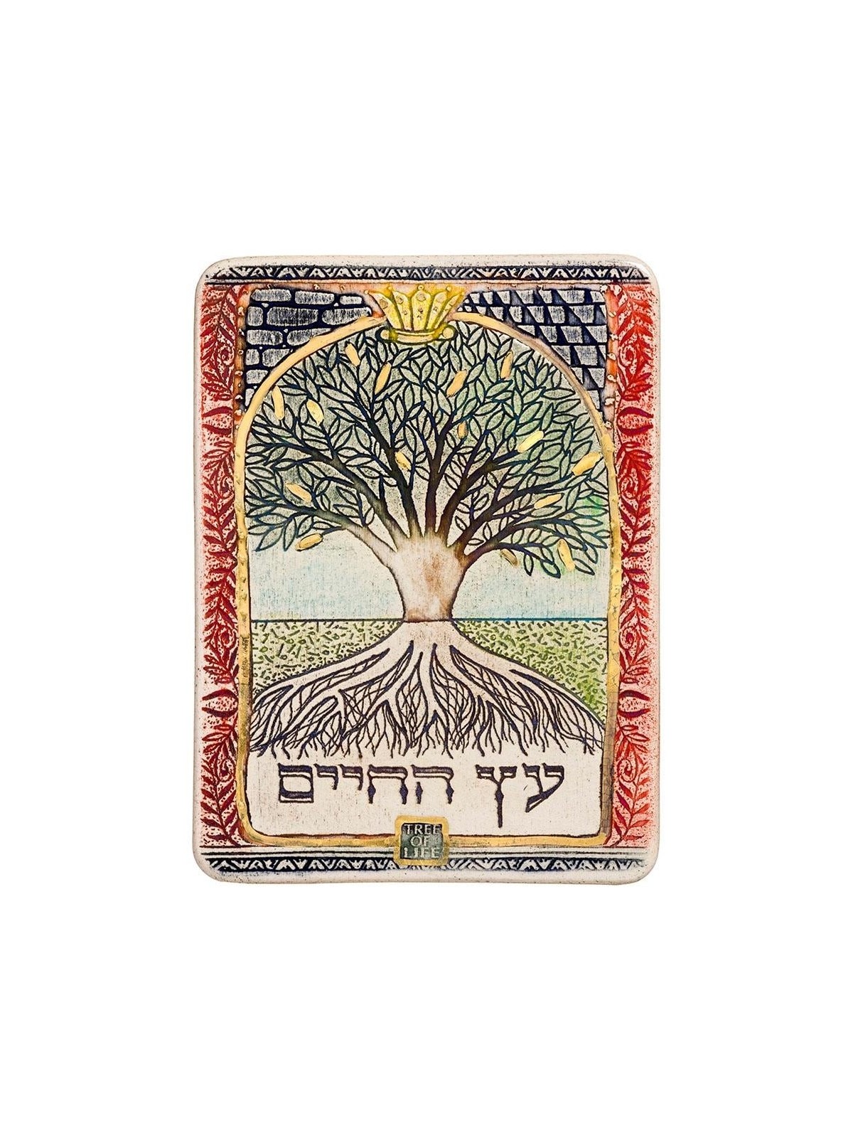 Art in Clay Limited Edition Handmade Ceramic Tree of Life Plaque Wall