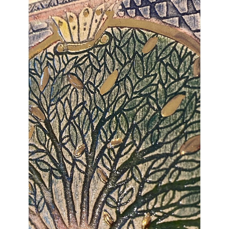 Art in Clay Limited Edition Handmade Ceramic Tree of Life Plaque Wall