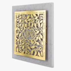 Designer Gold-Plated Abundance and Blessings Wall Hanging with Pomegra