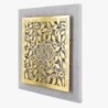 Designer Gold-Plated Abundance and Blessings Wall Hanging with Pomegra