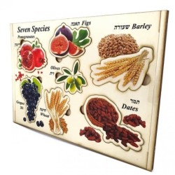 Seven Species: Interactive Educational Puzzle (Hebrew / English)