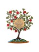 Dorit Judaica Standing Pomegranate Tree with Ta'anit Quote