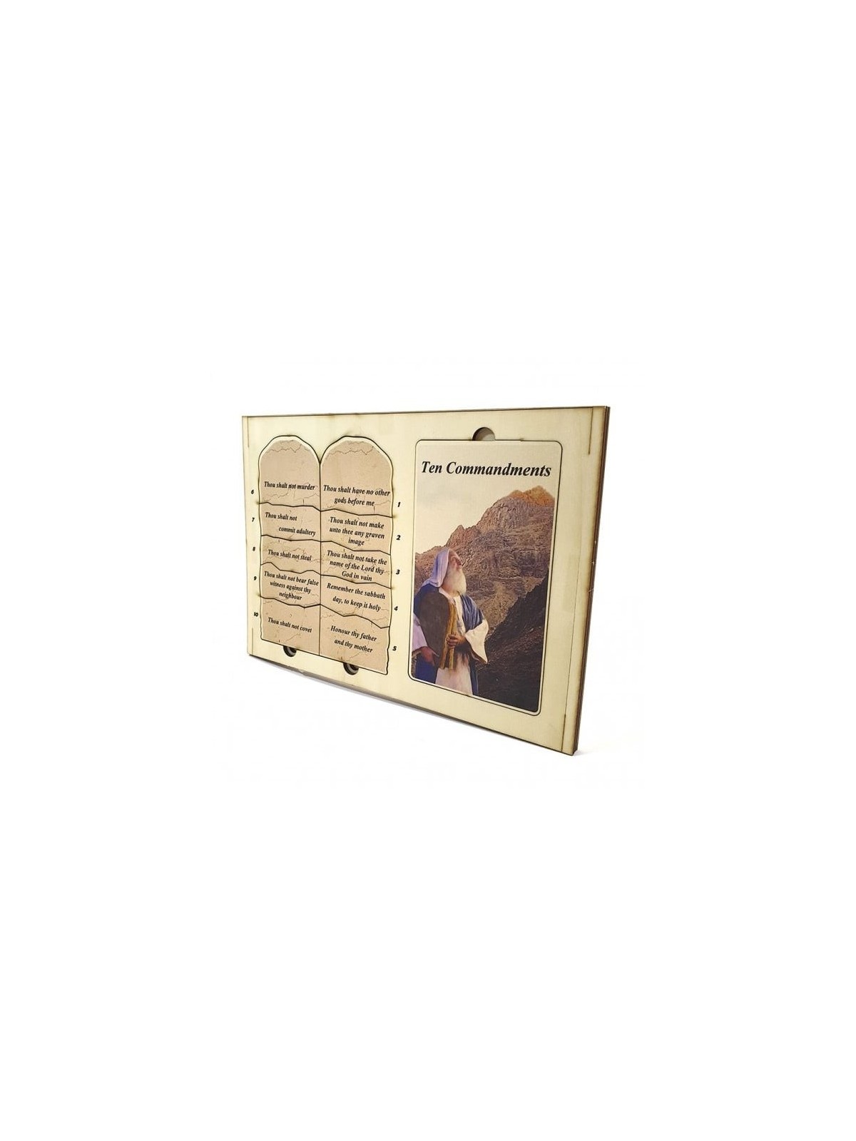 Ten Commandments: Interactive Educational Puzzle (Hebrew / English)