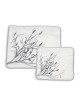 White Tallit and Tefillin Bag Set With Tree of Life Design