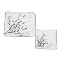 White Tallit and Tefillin Bag Set With Tree of Life Design