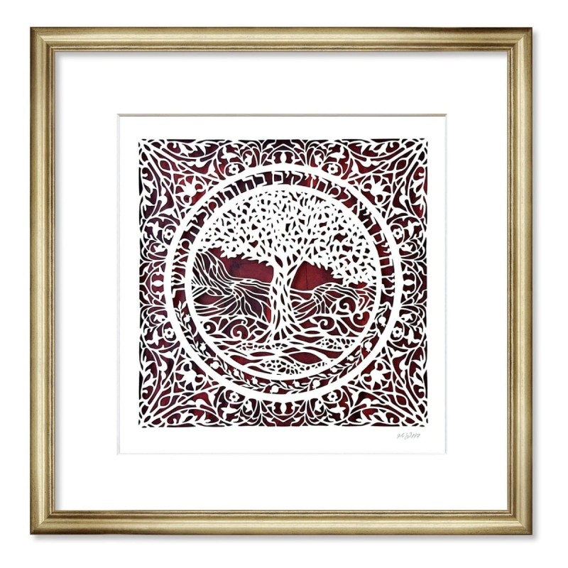 David Fisher Tree of Life Papercut