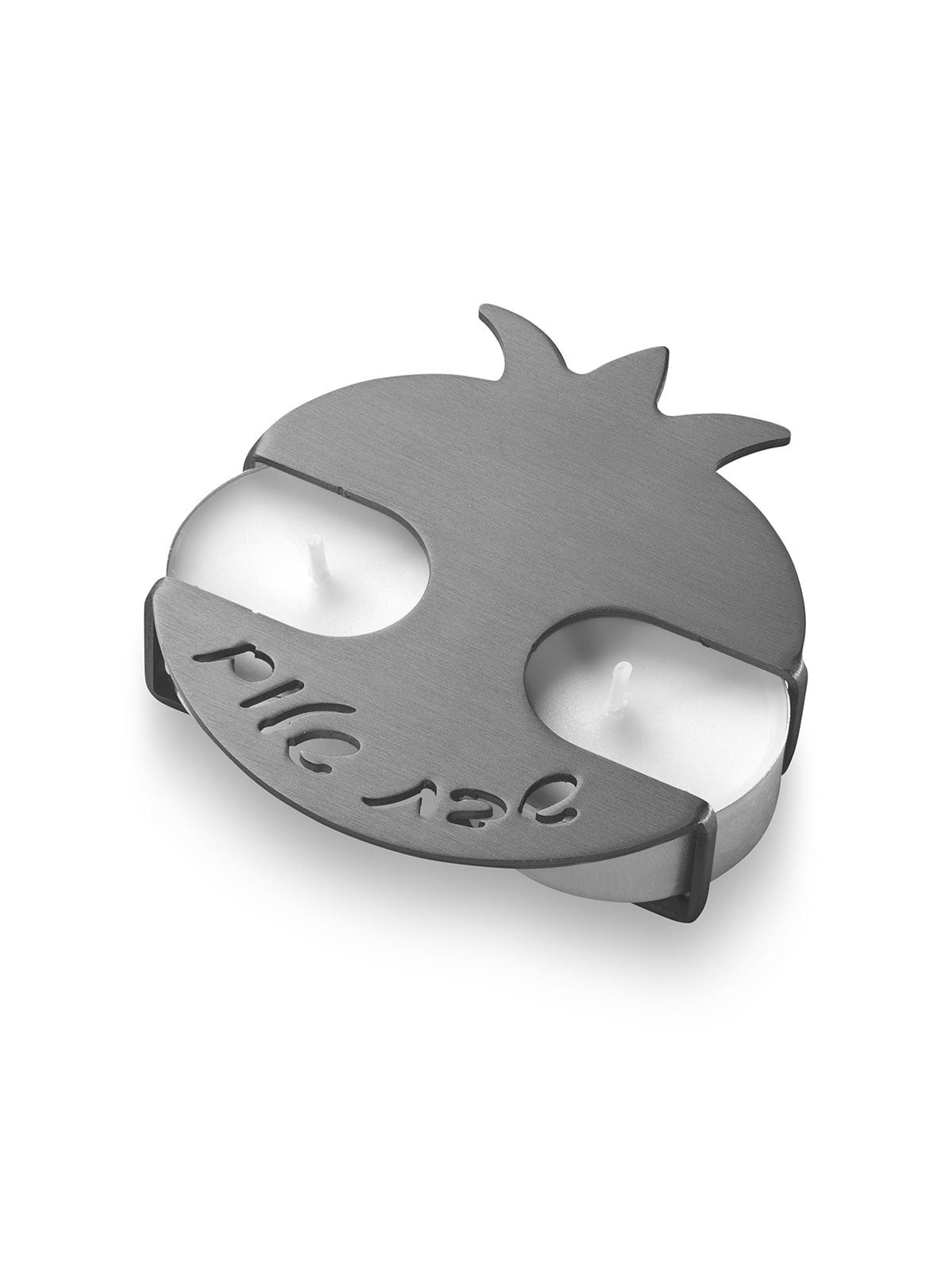 Adi Sidler Anodized Aluminum Pomegranate Travel Shabbat Candlesticks -