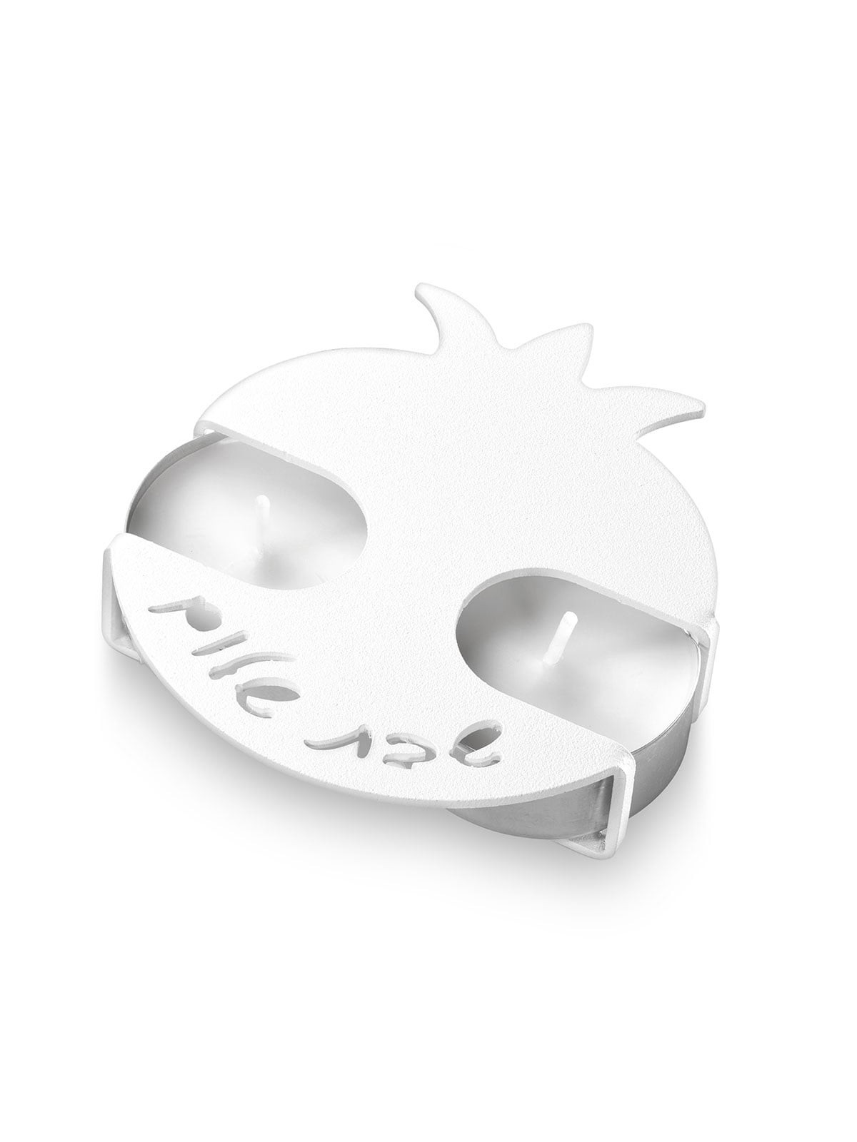 Adi Sidler Anodized Aluminum Pomegranate Travel Shabbat Candlesticks -