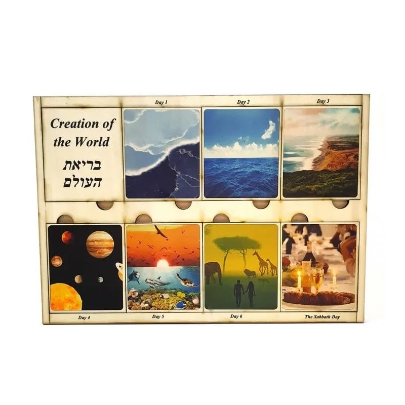 Days of Creation: Interactive Educational Puzzle (Hebrew / English)
