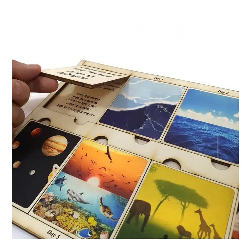 Days of Creation: Interactive Educational Puzzle (Hebrew / English)