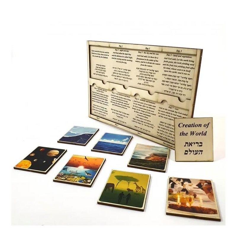 Days of Creation: Interactive Educational Puzzle (Hebrew / English)