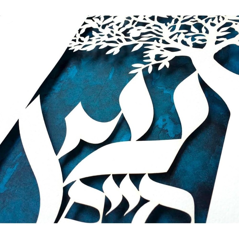 David Fisher Laser Cut Paper Tree of Life Wall Hanging - Choice of Col