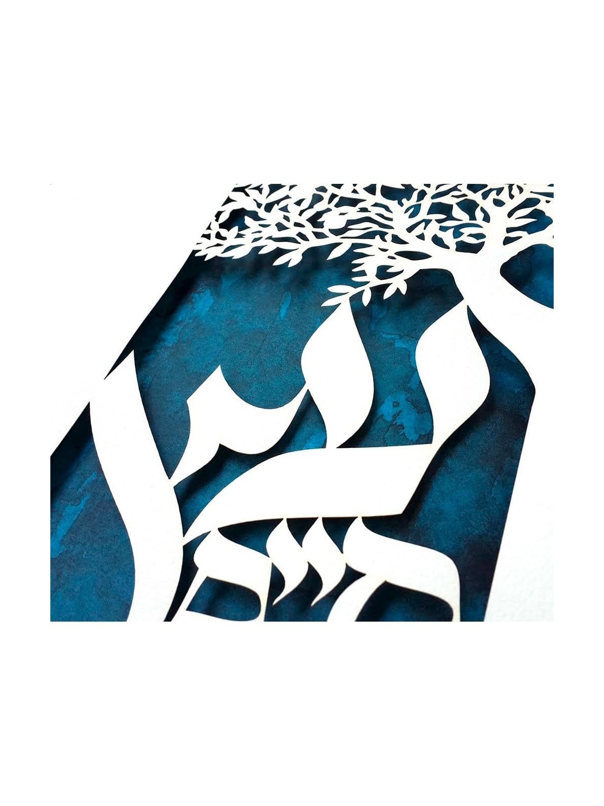 David Fisher Laser Cut Paper Tree of Life Wall Hanging - Choice of Col