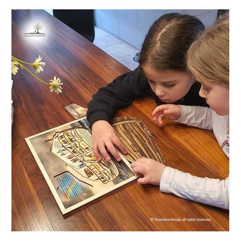 Educational Noah's Ark Wooden Interactive Puzzle