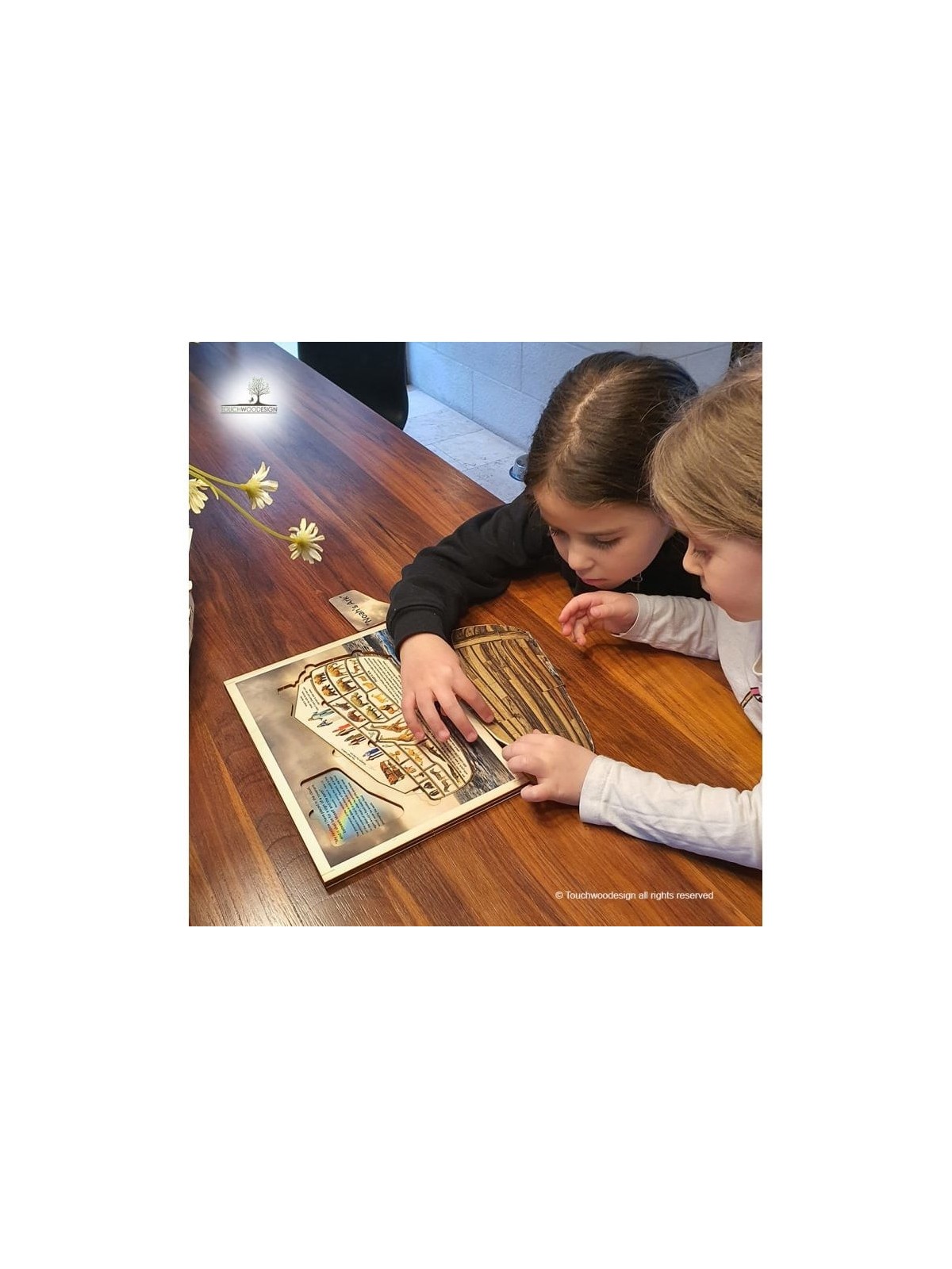 Educational Noah's Ark Wooden Interactive Puzzle
