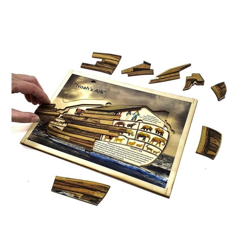 Educational Noah's Ark Wooden Interactive Puzzle