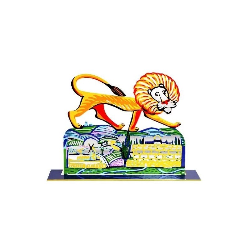 David Gerstein Signed Sculpture - Jerusalem Lion