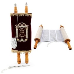 Deluxe Torah Scroll Replica - Large