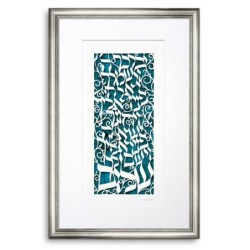 Priestly Blessing in Hebrew Laser-Cut Paper Wall Hanging by David Fish