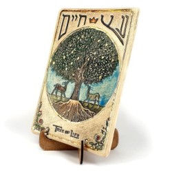 Art in Clay Handmade Tree of Life Ceramic Plaque Wall Hanging