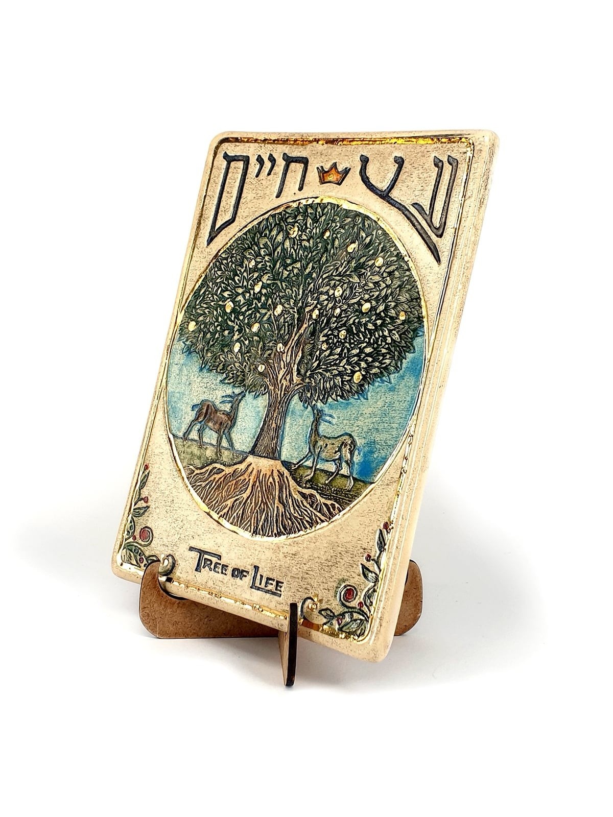 Art in Clay Handmade Tree of Life Ceramic Plaque Wall Hanging