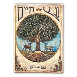 Art in Clay Handmade Tree of Life Ceramic Plaque Wall Hanging