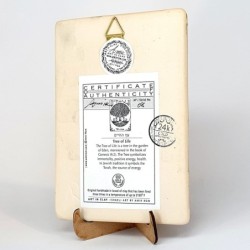 Art in Clay Handmade Tree of Life Ceramic Plaque Wall Hanging