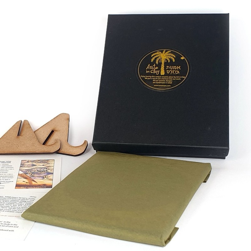 Art in Clay Handmade Tree of Life Ceramic Plaque Wall Hanging