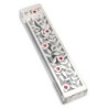 Dorit Judaica Acrylic Mezuzah Case with Laser-Cut Steel Pomegranates a