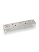 Dorit Judaica Acrylic Mezuzah Case with Laser-Cut Steel Pomegranates a